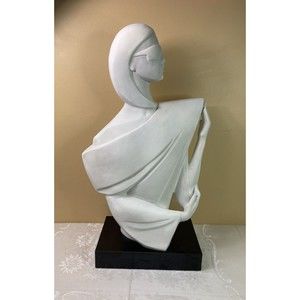 Mysterious I ” white sculpture by David Fischer for Austin Prod, 1980s